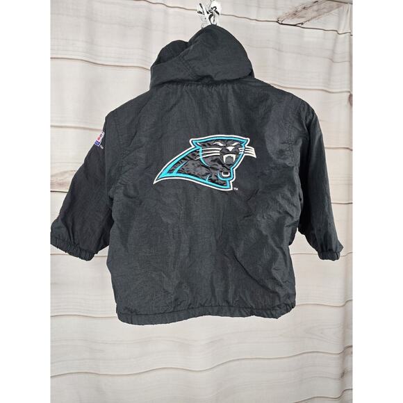 Vintage Carolina Panthers Starter Pro Line Hooded Puffer Jacket Youth Small